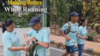Morning Running-ல் வெண்ணெய் எடுத்த தம்பதி - வைரல் வீடியோ!...
