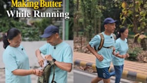 Viral Video : Morning Running-ல் வெண்ணெய் எடுத்த தம்பதி.. இணையத்தில் வைரலாகும் வீடியோ! Viral Video : Morning Running-ல் வெண்ணெய் எடுத்த தம்பதி.. இணையத்தில் வைரலாகும் வீடியோ!