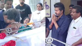 இயக்குனர் பாரதிராஜாவின் மறைவு.. நேரில் அஞ்சலி செலுத்திய முதல்வர் விஜய்.....