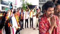 முதல்வரின் கர்நாடகா விசிட்.. கறுப்புக்கொடி போராட்டத்தால் பரபரப்பு...