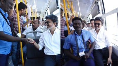 அரசு பேருந்தில் பயணம்.. சில்லறை கொடுத்து டிக்கெட் எடுத்த முதல்வர்