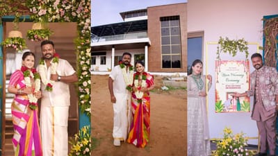 இரு மத முறைப்படி கிரஹப்பிரவேசத்தை நடத்திய மணிமேகலை!
