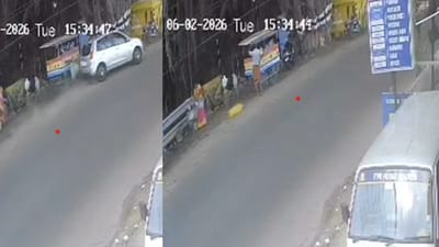 கோவையில் கொடூர ஹிட் அண்ட் ரன்: முதியவரை தூக்கி வீசிய கார்...