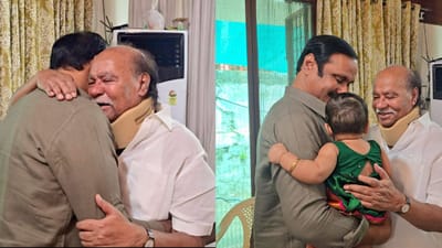 அன்புமணியை ஆரத்தழுவி கண்ணீர் விட்ட பாமக நிறுவனர் ராமதாஸ்..