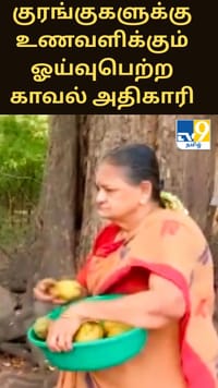 தனது பென்சனில் பாதியை குரங்குகளுக்கு உணவிட செலவிடும் ஓய்வுபெற்ற பெண் காவல் அதிகாரி...