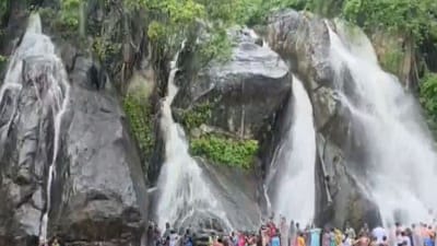 தென்காசி ஐந்து அருவியில் பெருக்கெடுத்து ஓடும் நீர்!