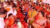 120 கர்ப்பிணிகளுக்கு தவெக சார்பில் சமுதாய வளைகாப்பு விழா!...