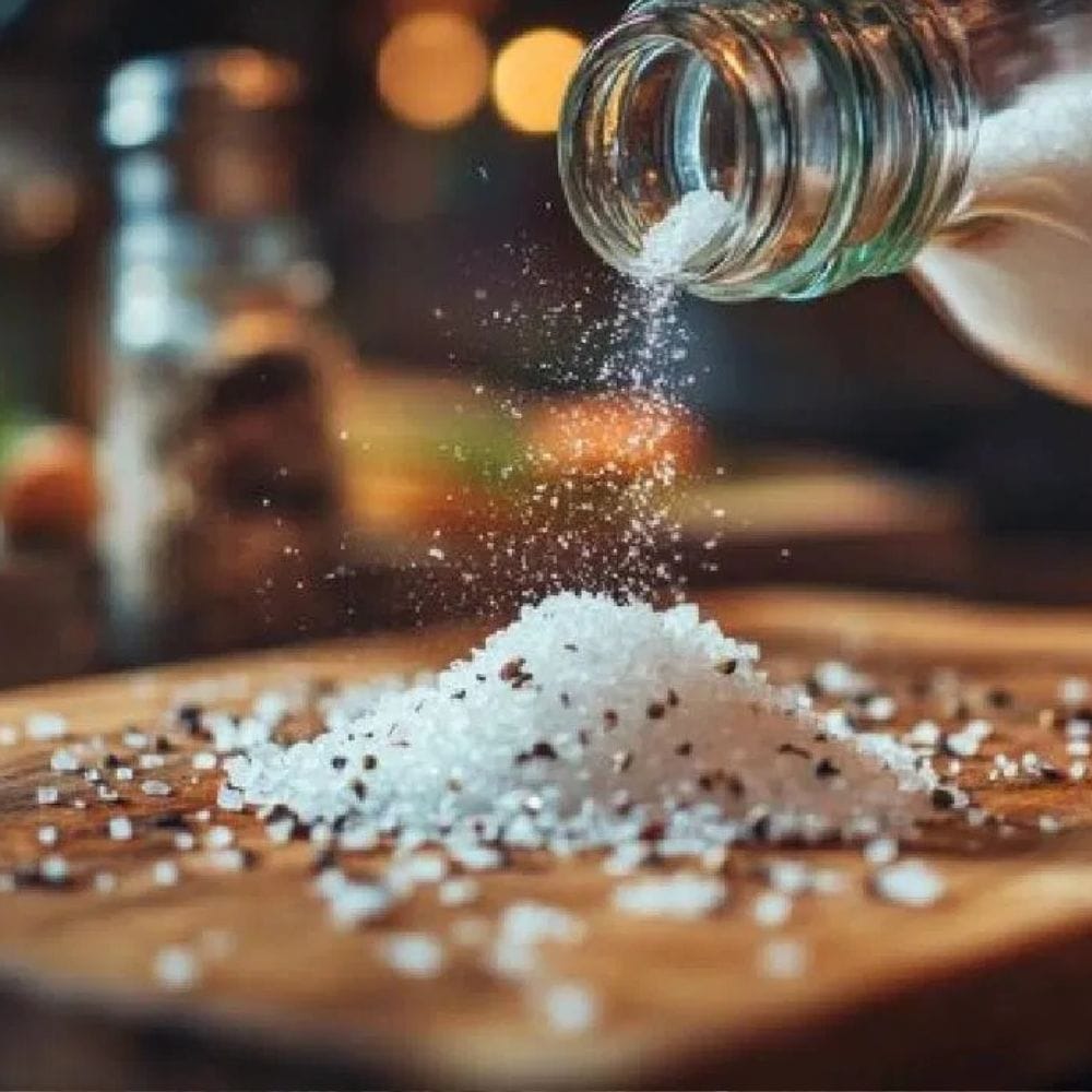 அடுப்பு, சமையல் மேடை அல்லது பாத்திரங்களில் படியும் பிடிவாதமான கறைகளை அகற்ற உப்பு உதவுகிறது. சிறிது தண்ணீர் அல்லது வினிகருடன் கலந்து பேஸ்ட் போல பயன்படுத்தினால் சுத்தம் செய்வது எளிதாகும். அதிக ரசாயன கிளீனர்களைப் பயன்படுத்தாமல் இயற்கையான முறையில் சுத்தம் செய்யலாம்.