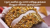 3 நாட்களில் ரூ.3,000 குறைந்த தங்கம் விலை!...