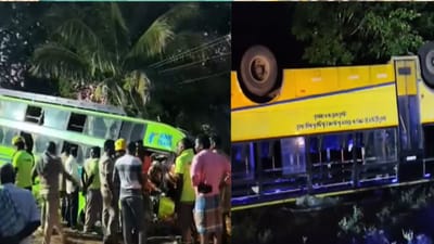 மதுரை அருகே கோர விபத்து.. 5 பேர் பலி.. 41 பேரின் கதி என்ன?