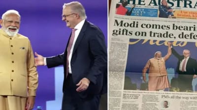 ஆஸ்திரேலிய ஊடகங்களில் பிரதமர் மோடி பயணம் முக்கிய இடம்..