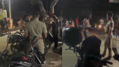 கோவையில் காவலரையே மிரட்டிய போதை ஆசாமி!!