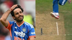 IND vs ENG: க்ரீஸுக்கு சைடில் வைத்தாலும் நோ பால்.. ரவி பிஷ்னோய் செய்த தவறு என்ன..? ஐசிசி விதி கூறுவது என்ன? IND vs ENG: க்ரீஸுக்கு சைடில் வைத்தாலும் நோ பால்.. ரவி பிஷ்னோய் செய்த தவறு என்ன..? ஐசிசி விதி கூறுவது என்ன?
