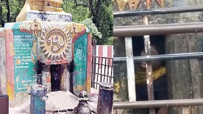 இடுக்குப் பிள்ளையார் கோவிலில் மீண்டும் சிக்கிய பெண் பக்கதர்
