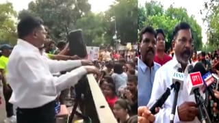 டெல்லியில் CJPக்கு ஆதரவாக போராட்ட களத்தில் திருமாவளவன்.. காயமடைந்த மாணவர்களுக்கு ஆறுதல்!!