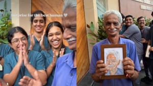 Viral Video : காவலாளிக்கு கல்லூரி மாணவிகள் அளித்த பரிசு.. இணையத்தில் வைரலாகும் நெகிழ்ச்சி வீடியோ! Viral Video : காவலாளிக்கு கல்லூரி மாணவிகள் அளித்த பரிசு.. இணையத்தில் வைரலாகும் நெகிழ்ச்சி வீடியோ!