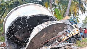 மேல்நிலை நீர்தேக்க தொட்டி இடிந்து விழுந்து 2 பேர் பலி.. நாமக்கல்லில் பரபரப்பு!...