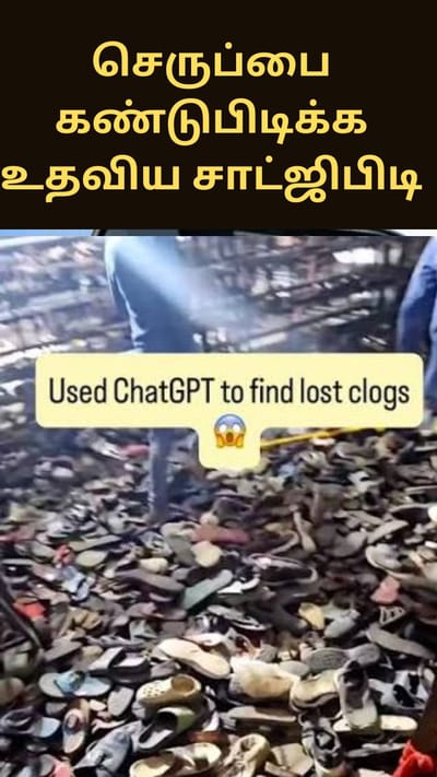 காணாமல் போன செருப்பு - சாட் ஜிபிடியின் உதவியுடன் கண்டுபிடித்த பெண்