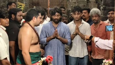 மகன்களுடன் நடிகர் தனுஷ் திருவண்ணாமலை கோயிலில் சிறப்பு தரிசனம்!