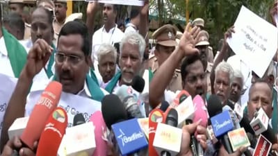 தலைமைச் செயலகம் முன் போராடிய விவசாயிகள்.. குண்டுக்கட்டாகக் கைது!