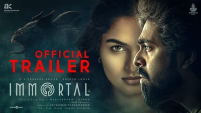 நண்பன் ஜிவி பிரகாஷின் இம்மார்டல் பட ட்ரெய்லரை வெளியிட்ட தனுஷ்
