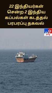 22 இந்தியர்கள் சென்ற 2 இந்திய கப்பல்கள் கடத்தல் - பரபரப்பு தகவல்...