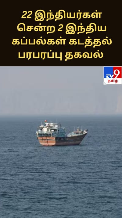 22 இந்தியர்கள் சென்ற 2 இந்திய கப்பல்கள் கடத்தல் - பரபரப்பு தகவல்