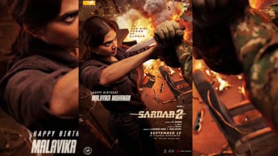 மாளவிகா மோகனனின் பர்த்டே போஸ்டரை வெளியிட்ட சர்தார் 2 படக்குழு!
