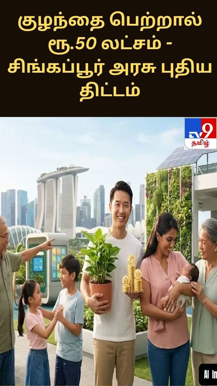 குழந்தை பெற்றால் ரூ.50 லட்சம்.. சிங்கப்பூர் அரசு புதிய திட்டம்!!