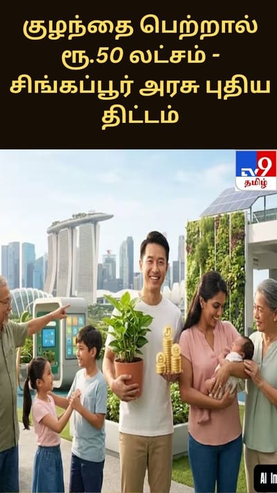 குழந்தை பெற்றால் ரூ.50 லட்சம்.. சிங்கப்பூர் அரசு புதிய திட்டம்!!