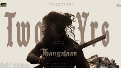 2 ஆண்டுகளைக் கடந்தது விக்ரமின் தங்கலான் படம்...