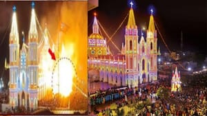 வேளாங்கண்ணி பேராலயத் திருவிழாவில் பரபரப்பு.. கொடியேற்றத்தின் போது ஹீலியம் கேஸ் பலூன்கள் வெடித்து விபத்து.. 4 பேர் படுகாயம்!