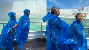 Viral Video : பெற்றோரை நயாகரா நீர்வீழ்ச்சிக்கு அழைத்துச் சென்ற பெண்.. கனவு நனவானது! Viral Video : பெற்றோரை நயாகரா நீர்வீழ்ச்சிக்கு அழைத்துச் சென்ற பெண்.. கனவு நனவானது!