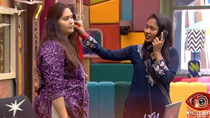 பிக்பாஸ் ரோப் டாஸ்கில் அஸ்மிதாவை கடுப்பேற்றும் சாவன்யா வேலு...
