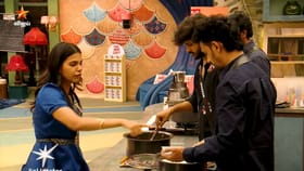 பிக்பாஸில் சாப்பாட்டால் அன்சர் மற்றும் சாதிகா இடையே சலசலப்பு...