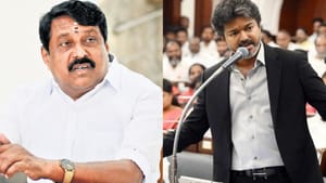 முதல்வர் விஜய் படத்தில் வசனம் பேசுவது போல கத்தி கூப்பாடு போட்டுள்ளார்.. நயினார் நாகேந்திரன் அட்டாக்! முதல்வர் விஜய் படத்தில் வசனம் பேசுவது போல கத்தி கூப்பாடு போட்டுள்ளார்.. நயினார் நாகேந்திரன் அட்டாக்!