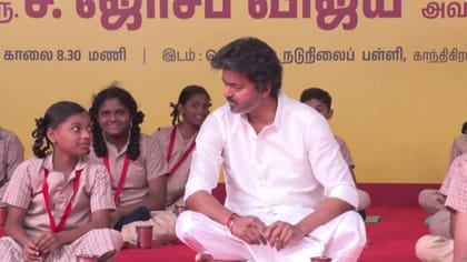 காலை உணவுத் திட்டம் - மாணவர்களுடன் உணவருந்திய முதல்வர் விஜய்