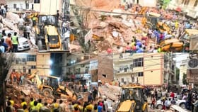 டெல்லி கட்டிட விபத்து.. நடந்தது என்ன? இடிபாடுகளில் சிக்கிய உயிர்கள்.. விபத்தின் சிசிடிவி காட்சி...