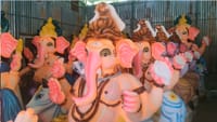 மயிலாடுதுறையில் சூழல் நட்பு வண்ண விநாயகர் சிலைகள் தயார்!!...