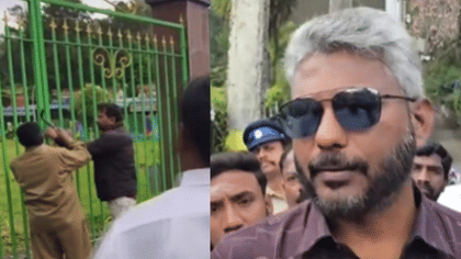அண்ணா சிலைக்கு மரியாதை செலுத்த காத்திருந்த அமைச்சர் மரிய வில்சன்.