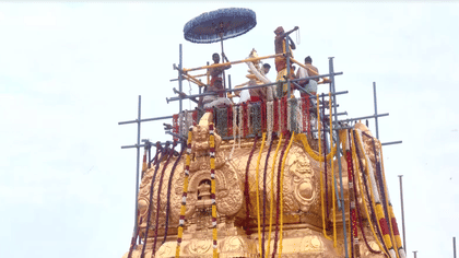 கோலகலமாக நடந்த மதுரை மீனாட்சி அம்மன் மகா கும்பாபிஷேகம்..