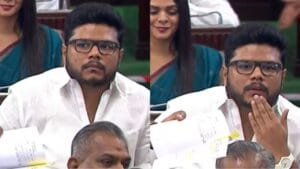 பேரவை நிகழ்வுகளை ஏஐ கேமரா கண்ணாடி மூலம் படம் பிடித்தாரா அமைச்சர்?