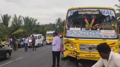 கொடூர சாலை விபத்து.. 4 மாணவிகள் உயிரை குடித்த கல்லூரி பேருந்து!
