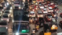 சிங்கப்பெருமாள் கோயிலிலிருந்து 2 கி.மீ தூரத்திற்கு டிராஃபிக்.....