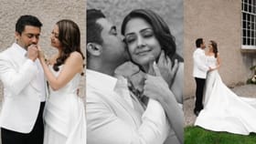 20-வது திருமண நாளை கோலாகலமாக கொண்டாடிய சூர்யா - ஜோதிகா தம்பதி!...