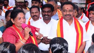 தவெக வேட்பாளருக்கு இரட்டை இலை சின்னத்தில் வாக்கு.. எம்.ஆர்.விஜயபாஸ்கர் பேச்சால் ஷாக்.. குபீரென கைத்தட்டி சிரித்த சத்யபாமா!