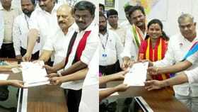 திமுக- தவெக வேட்பாளர்கள் வேட்புமனு தாக்கல்!...