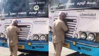 ஒரு கடைசி முத்தம் -பணி ஓய்வின் போது பேருந்து ஓட்டுநர் செய்த செயல்...