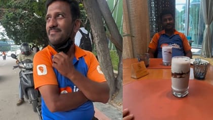 டெலிவரி ஊழியரை 5 ஸ்டார் உணவகத்திற்கு அழைத்துச் சென்ற இளைஞர்!