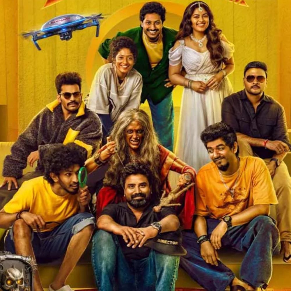 ஃபேண்டசி ஹாரர் காமெடி பாணியில் தமிழ் சினிமாவில் தற்போது திரையரங்குகளில் வெளியாக காத்திருக்கும் படம் ட்ரோன்ஸ். இந்தப் படத்தை இயக்குநர் ஆர். ராகவ் மிர்தாத் எழுதி இயக்கி உள்ளார். இந்தப் படத்தில் நடிகர்கள் சித்தி இத்னானி, அஞ்சலி பி. நாயர், தேவதர்ஷினி , டிராவிட் செல்வம், முகமது குரைஷி, தீபக் மஹரந்தன், சினிமாவாலா சதீஷ், சசி செல்வராஜ், ஆர்.ஜே.தீபக் என பலர் இந்தப் படத்தில் நடித்துள்ளனர். மேலும் இந்தப் படம் வருகின்ற 16-ம் தேதி அக்டோபர் மாதம் 2026-ம் ஆண்டு திரையரங்குகளில் வெளியாக உள்ளது.
